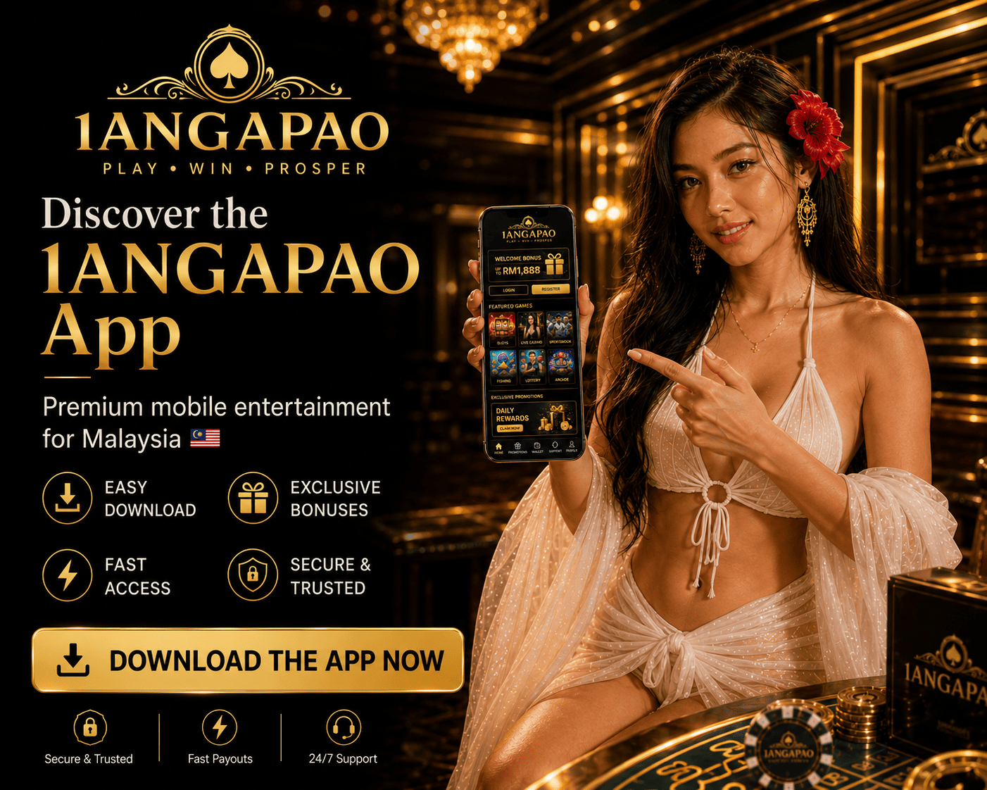 Laluan app 1angpao untuk pengguna mudah alih